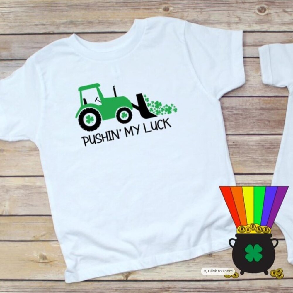 Handmade T-Shirt - Pushin My Luck' All Ages